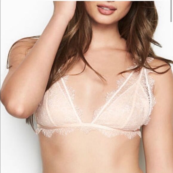 NWT Victoria's Secret Chantilly Lace Long Line Bra - Picture 1 of 4